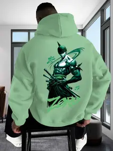 Men's Fall Winter Dark Art Hoodie, Montirex Letter Print, Fashionable and Practical, Casual Daily Wear