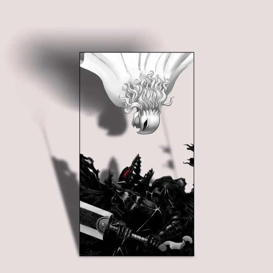 Berserk Anime Sticker: Dark Fantasy Manga Decal - Guts Vinyl Stickers Funny Anime Gift For Friends