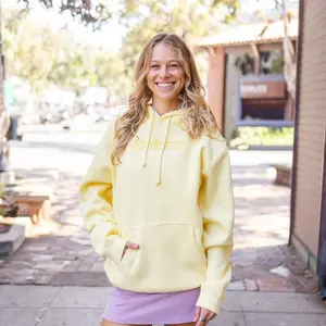 Pastel Hoodie in Butter Yellow
