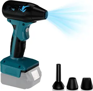 for Makita 18V Li-ion Lithium Battery Powered Jet Dry Blower, 130000RPM Compressed Air Duster, 4 Gear Adjustable Air Duster, Jet Fan Mini Blower for Tools, Car, Computer, Keyboard(No Battery)