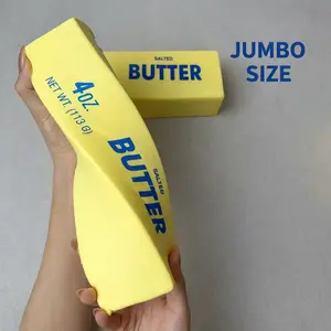 squeezy squishies Jumbo Butter Squishy  Super Soft Slow Rise Stress Relief Toy