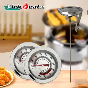 Vivicreate 11 inch Length Stainless Steel Probe Grill themometer Kitchen Utensils