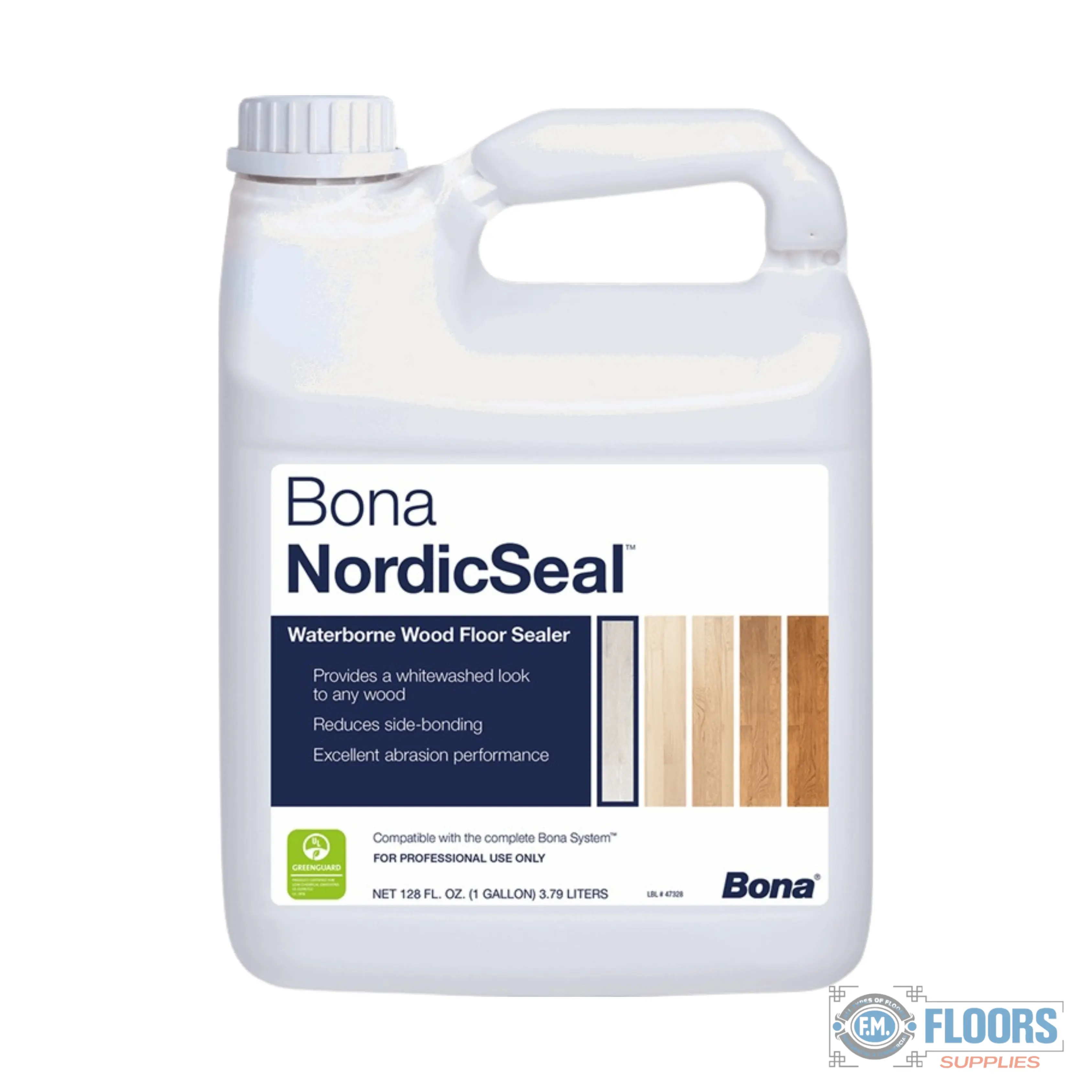Bona Liquid Wood Floor Sealer - NordicSeal Formula, Light Whitewashed Finish, Odorless Waterborne Household Sealer, Provides a Whitewashed Look, Prevents Finish Penetrating, Quick Drying, Reduces Side-Bonding