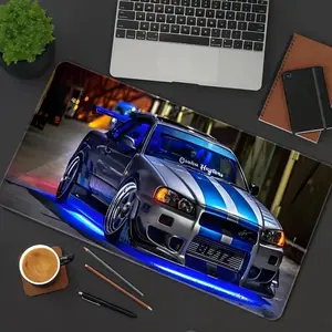 Car Pattern Mouse Pad, Rectangle Gaming Mouse Pad, Non-Slip Mousepad, Office Desk Keyboard Mouse Mat for Home Office Game Room Desk, Extended Mousepad