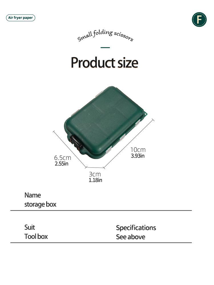 10 Compartment Bait Storage waterproof Box For Bait, Hooks Multipurpose Plastic Storage Box Fishing Tackle Accessories Box