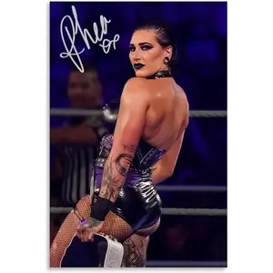 Rhea Ripley Poster Professional Wrestler Wall Art Poster Room Aesthetics Canvas Print Home Decoration Painting
