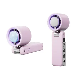 Portable Handheld Turbo Fan, 5-Speed Fan, 3600 mAh Battery-Operated, Usb Powered Fan, Up to 10 Hours, 3-in-1 Rechargeable Fan with Air Turbo Tech Cooling for Outdoor Activities, Travel, Work and Father's Day Gift
