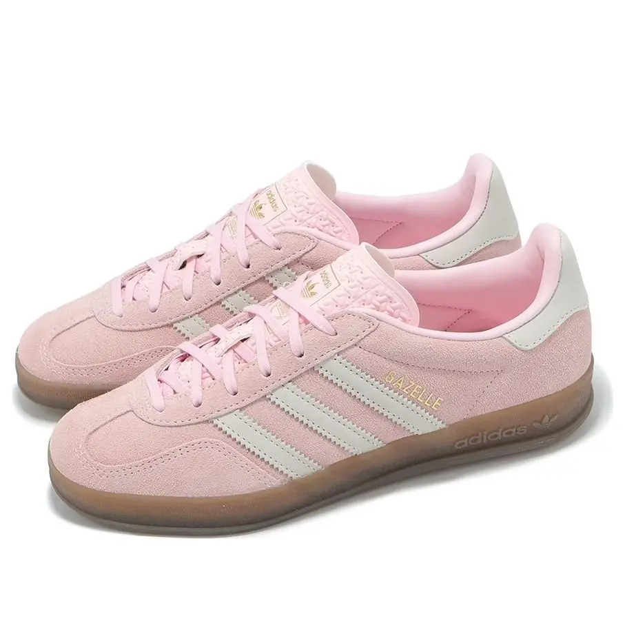 WMNS) adidas Gazelle Indoor 'Pink White' JI2716 - TikTok Shop