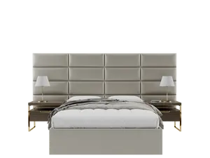 Upholstered Wall Mounted Headboard- Elizabeth Layout - 120" X 46"
