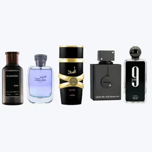 Men’s perfume Combo Set - Club de Nuit Intense Man + Afnan 9pm + Lattafa Asad + Rasasi Hawas + Bharara King | 3.4 fl.oz | value bundle | Men’s fragrance set