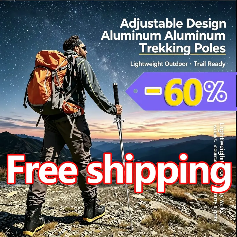 Hiking Sticks - Multifunctional Equipment for Camping, Climb, Explore, Outdoor Trails, Ideal Gift for Outdoor Enthusiasts