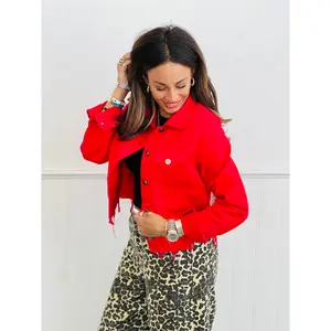 WR x Risen Scarlet Super Soft Fray Hem Jacket (Reg & Plus)