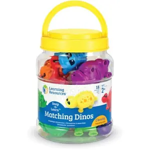 Learning Resources  Snap & Learn Matching Dinos, Multicolor