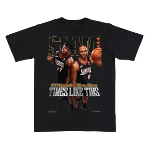 [SLAM] VJ Edgecombe and Tyrese Maxey Times Like This Basketball Graphic Shirt, Player Duo Fan Tee, Vintage Hoops Gift for Men, Game Day Streetwear