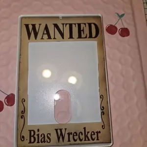 Keychains - “Wanted: Bias Wrecker” Acrylic Photocard Holder | Kpop One-Sided Display Frame