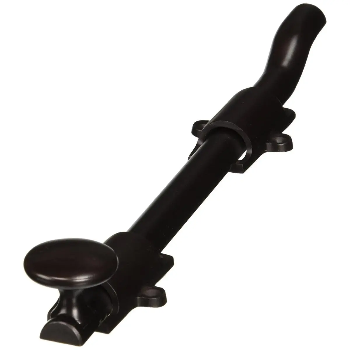 212 MAIN Interior 10 in. Offset Mounting Heavy Duty Solid Brass Surface Bolt - Oil Rubbed Bronze, Durable Mechanical Hardware