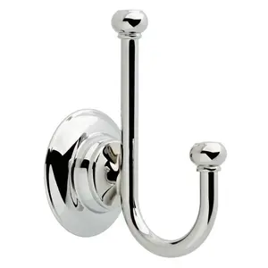Liberty Hardware  Porter Multi-Purpose Double Hook, Polished Chrome