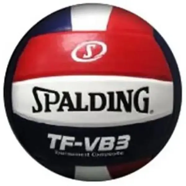 Spalding TF-VB3 Composite Leather Volleyball - Japanese Leather, Floating Bladder, Red-White-Black with Silver, Indoor Official Play, Soft Cloth Liner, Ball Sports Training, Volleyballs, Composite Ball