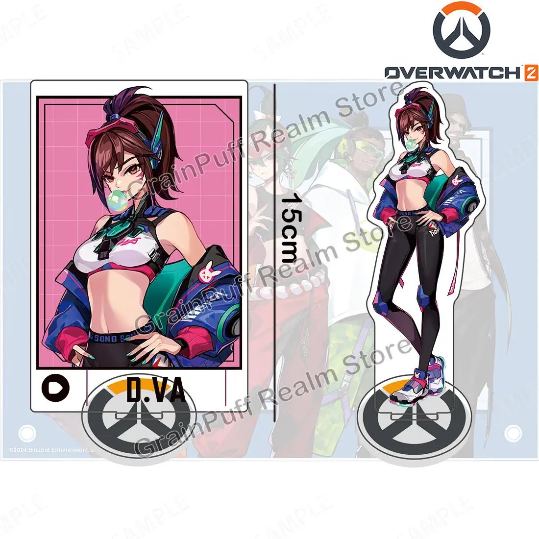 Overwatch2 Limited Acrylic Standee D.Va, Cassidy, Kiriko, Lucio