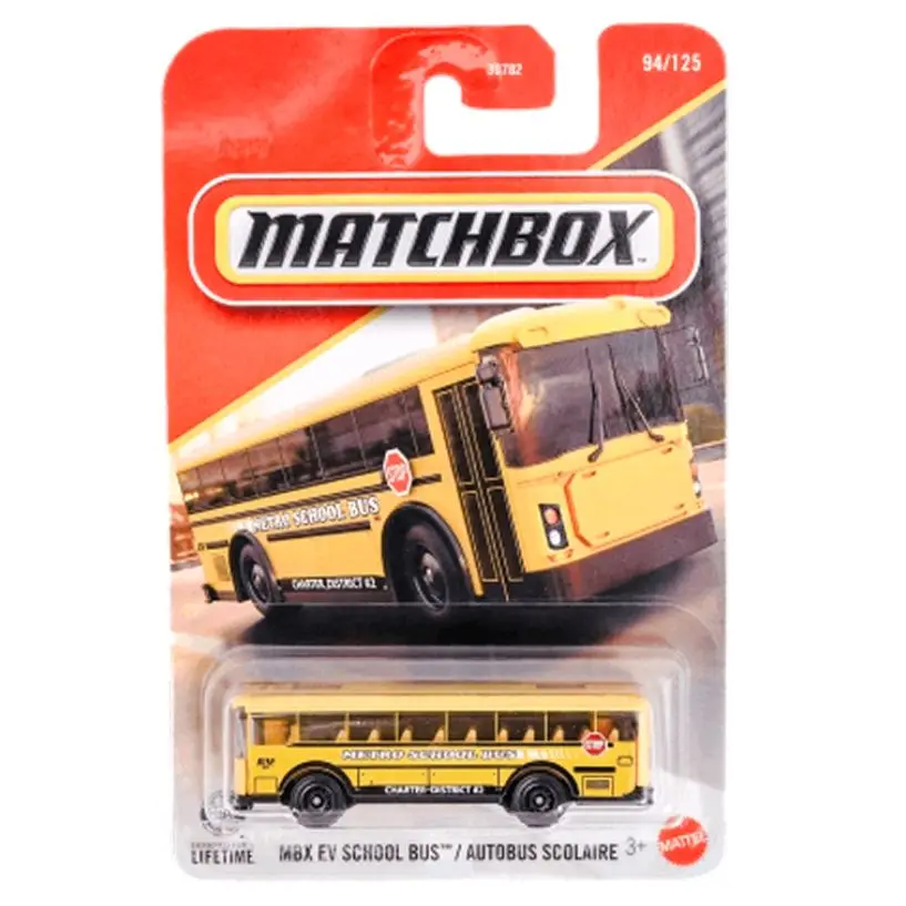 Matchbox MBX EV Vehicle Diecast Toy School Bus - Collectible Model Car for Display, Kids' Toy Gift
