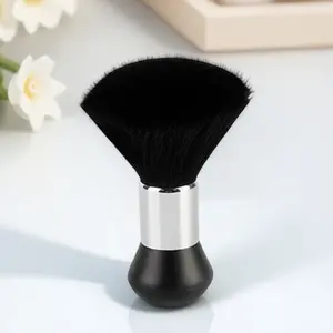 Soft Neck Duster Brush, Washable Lint Remover, Salon-Grade Hair Cleaning Tool, Portable Anti-Static Dust Collector for Home & Travel.