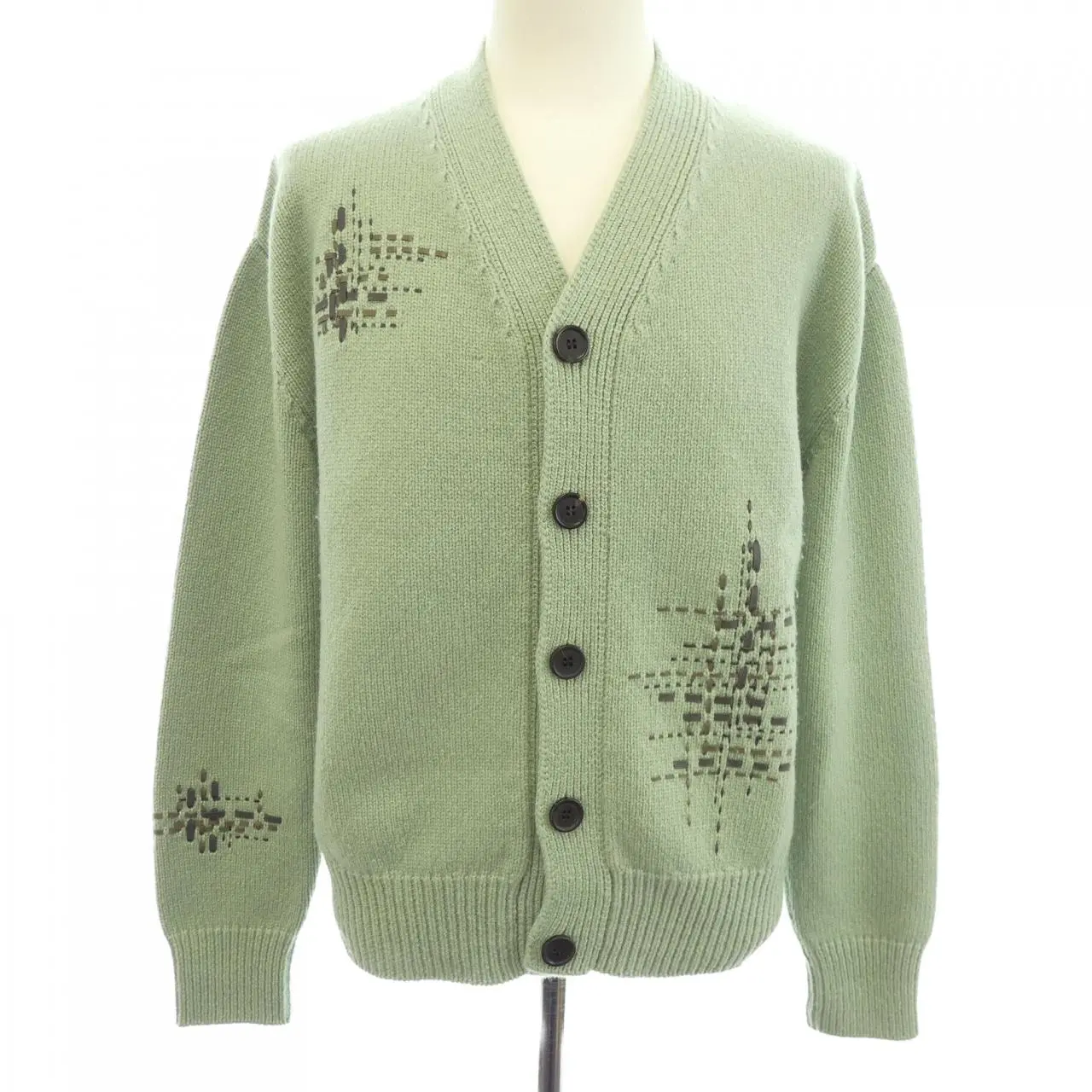 Pre-owned HERMÈS Cashmere Small Leather Goods Hermes Cardigan