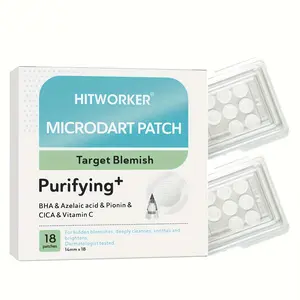 18 Microdart Hydrocolloid Patches | Fast-Acting Acne Treatment | Invisible Spot Stickers for Breakouts Blemish Clear Gentle Peel Sensitive Skin Repair pimple  pat  cfi