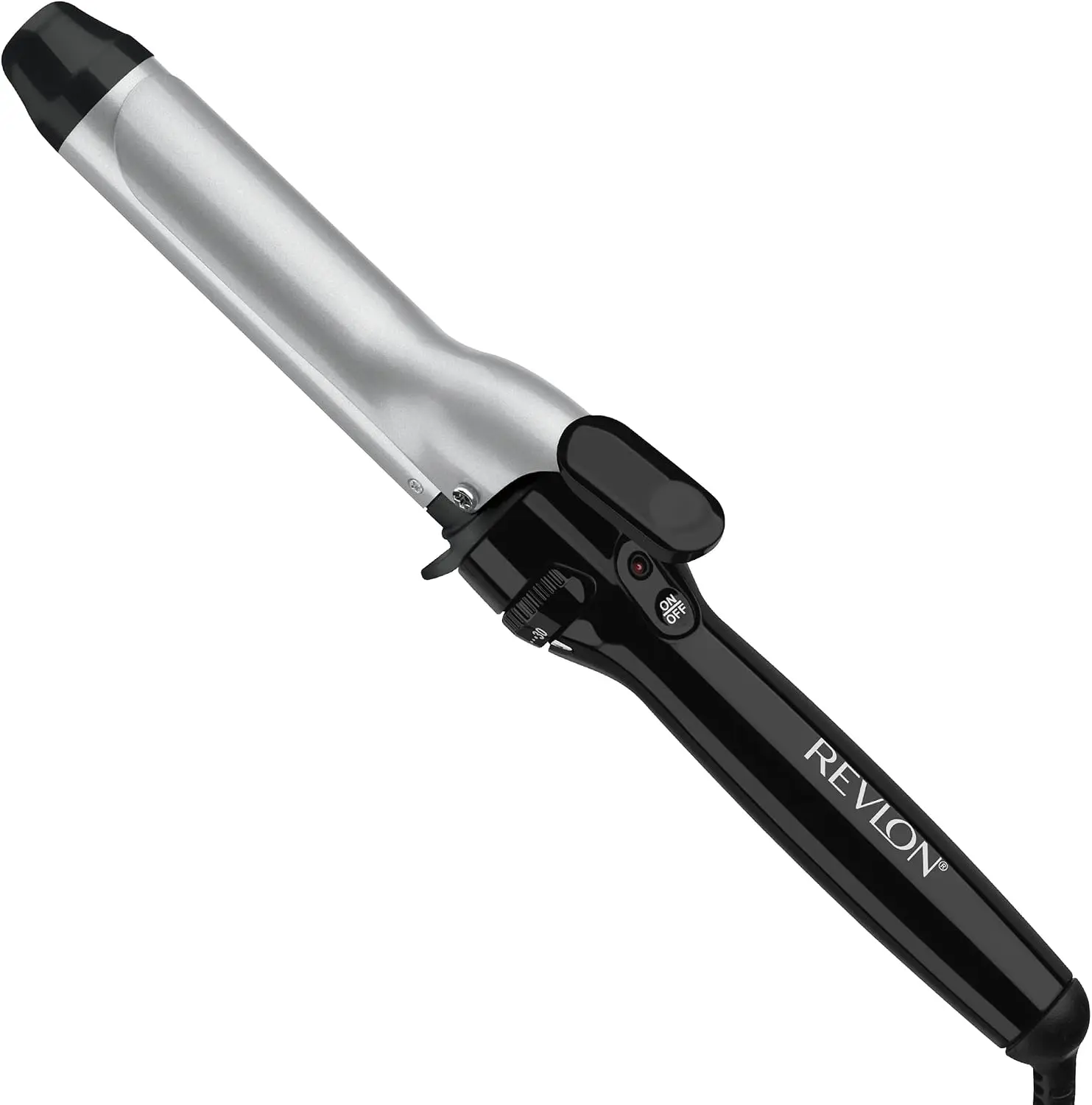 REVLON Perfect Heat Triple Ceramic Curling Iron, 1.25" Barrel | 3X Ceramic Coated for Reduced Damage, Fast Styling, 30 Heat Settings, For Extra Loose Waves and Curls
