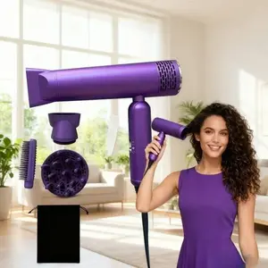 High-Speed   with Curling Iron Set Portable Professional Ionic  Dryer，1600W professional ion  , lightweight and high-power travel with temperature control function, perfect Valentine's Day Christmas gift set Ionic   Hair amazing dryer