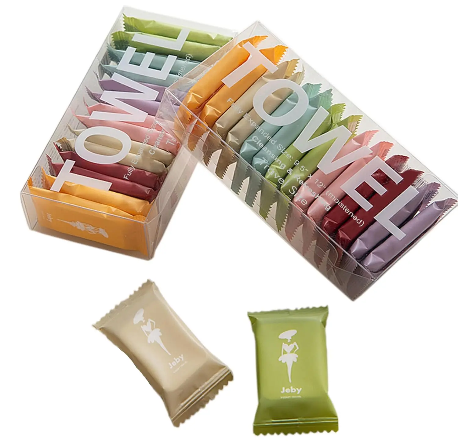 Compact Individually Packaged Disposable Hand Towels - Soft Fabric, Solid, Highly Absorbent, Spot Clean, All Seasons, Ideal for Travel, Camping (14 Pieces/28 Pieces), 14Pcs / 28Pcs