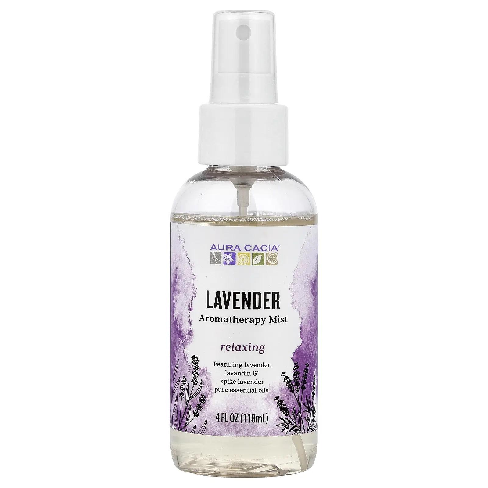 Aura Cacia Aromatherapy Mist, Lavender, 4 fl oz (118 ml) Aura Cacia Aromatherapy Mist, Lavender, 4 fl oz (118 ml)