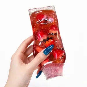 Jam Tube Squishy - Strawberry & Blueberry Moldable Non-Rebound Fidget Toy | Soft Gel Stress Ball