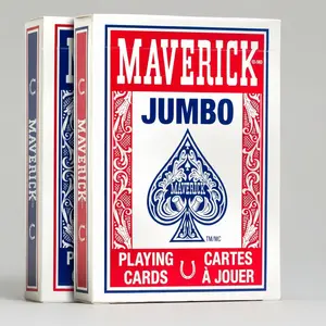 Maverick Playing Cards – Jumbo Index – Legacy – Red or Blue Deck