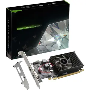Radeon HD 6570 Graphics Card, Dual HDMI, 1G GDDR3 64-bit, Video Cards PC, Low Profile, Computer GPU, PCI Express x 16, 60W Low Power, Plug & Play, Single Fan Air Cooling