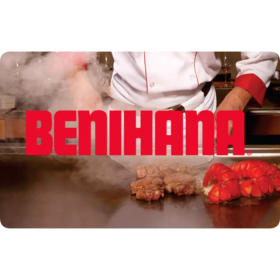 Benihana eGift Card | Hibachi, Teppanyaki, Sushi & Japanese Dining
