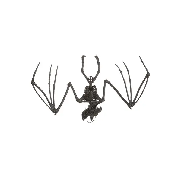 22-Inch Medium Black Bat Skeleton Prop