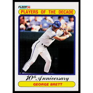 George Brett 1990 Fleer #621b Kansas City Royals