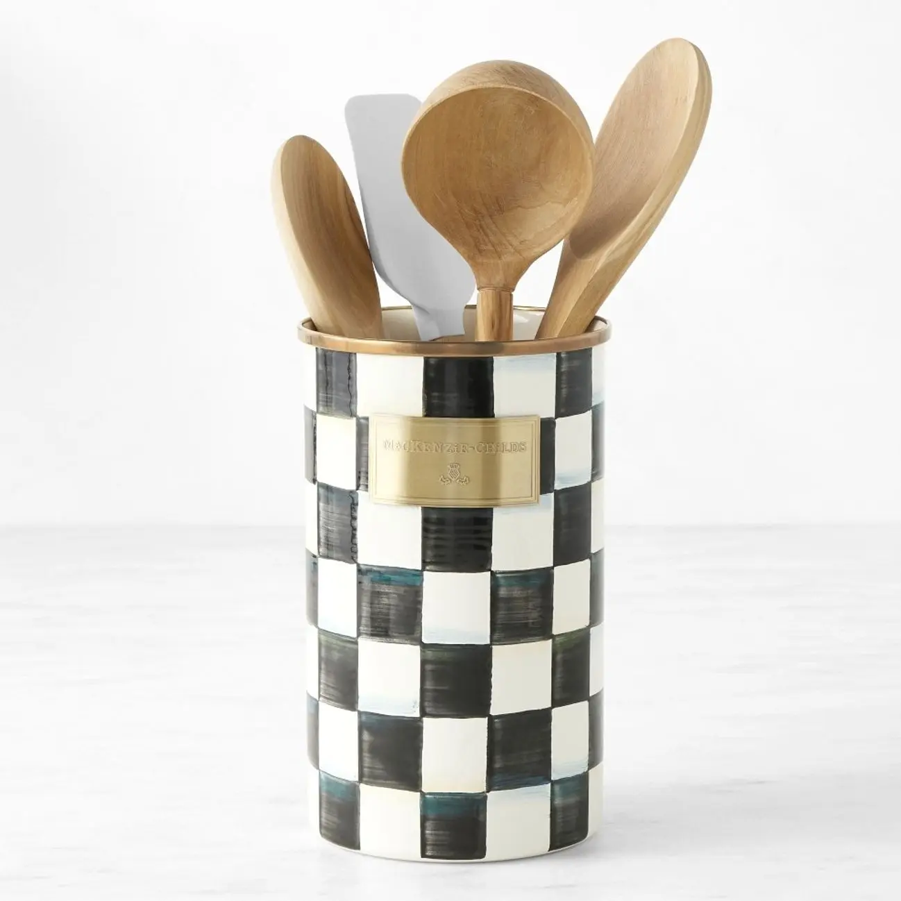 MacKenzie-Childs Courtly Check Utensil Holder