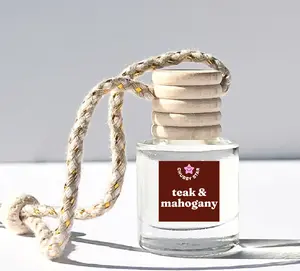 Teak & Mahogany Scented Car Freshener for Automotive & Motorcycle | Long-Lasting Eco-Friendly Car Fragrance