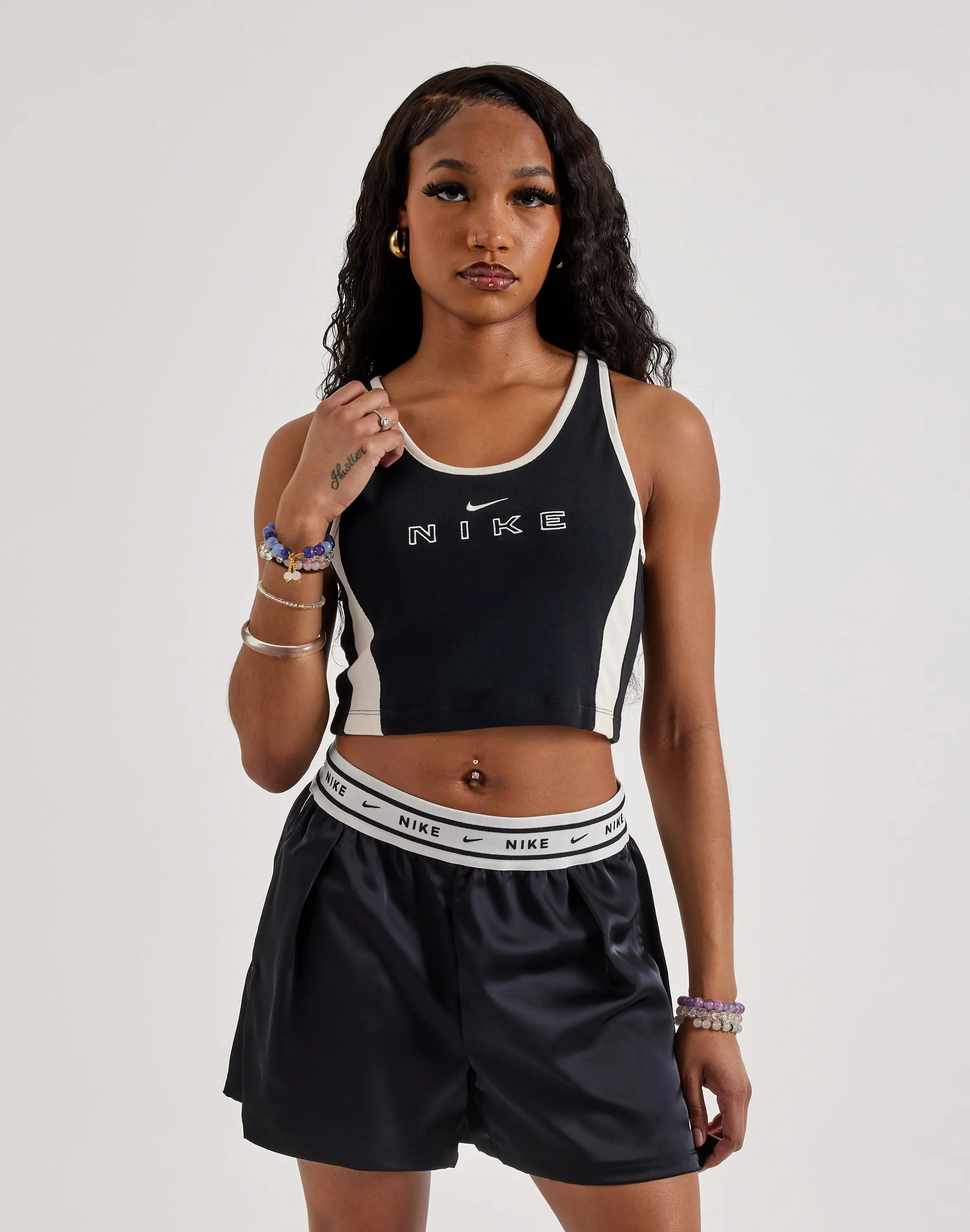 Womens Nike Street Graphic Cropped Tank Top