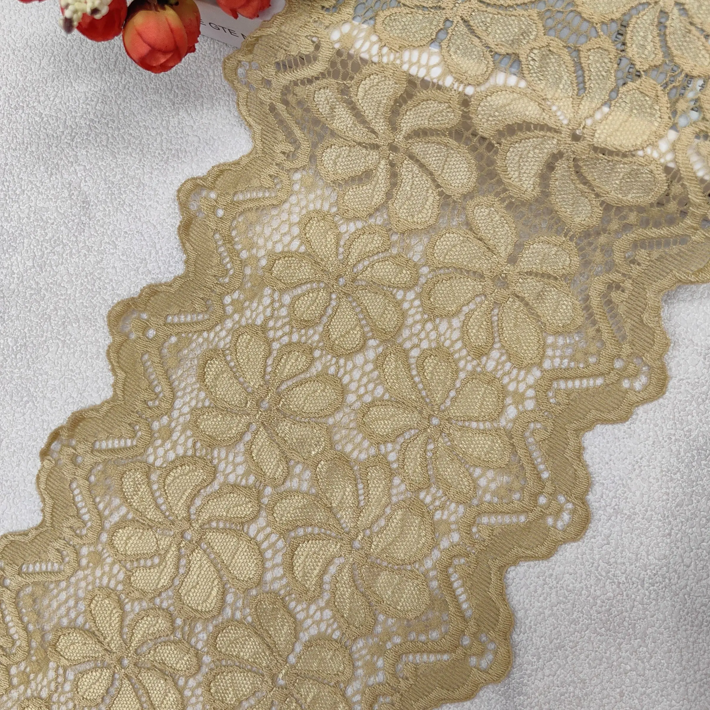 Soft Elastic Lace Trim, Lace Strip, Breathable Fabric for Clothing, Apparel Edging, Underwear, Dresses, Shoes, Hats, Bedding, Home Decor
