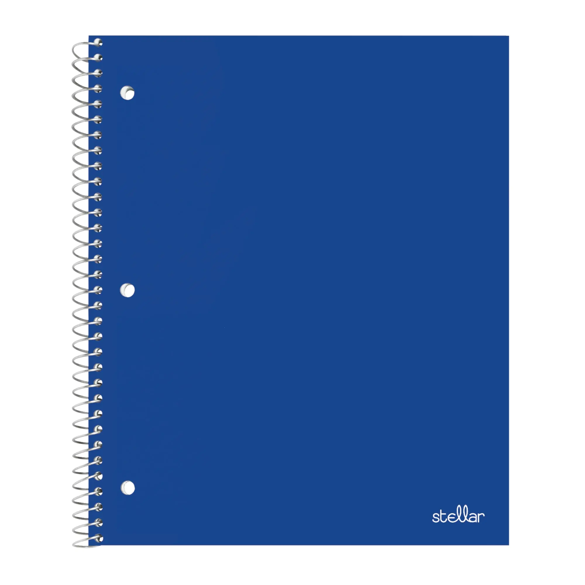 Office Depot® Brand Stellar Poly Notebook, 8-1/2" x 11", 1 Subject, College Ruled, 100 Sheets, Blue