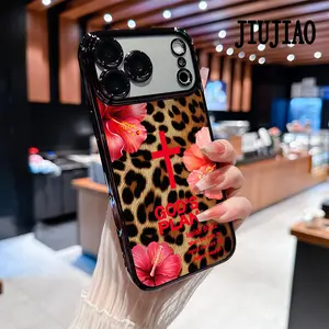 GOD'S PLAN.Isaiah 60:22 And leopard-print lilies Pattern Soft silicone Phone Case for iPhone 17 Pro Max Air 16 Pro Max 15 Plus 14 13 12 11 All-inclusive lens Anti-drop Transparent Electroplated Protective Cover
