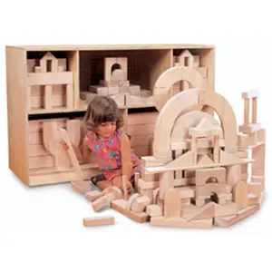 212 MAIN Whitney Bros Intermediate Hardwood Building Block Set, Safe Cat Toy with Rounded Edges for Playtime Activities