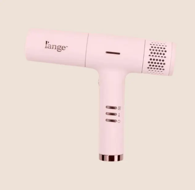 L'ANGE HAIR - Le Styliste Luxe Digital Blush Ionic Lightweight Hair Dryer - Quiet Brushless, Easy Controls, 4 Heat & 2 Speed Settings, with Diffuser for Blowouts, Hair Dryer Diffuser, Multifunctional Hair Dryer