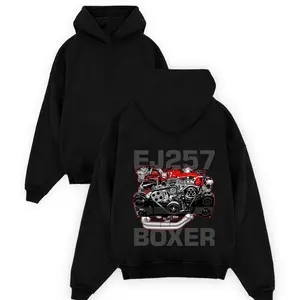 Subaru EJ257 Boxer Hoodie, Engine Car Part Graphic Hoodie, Unisex Winter Top Gift For Men and Women, Mechanic Clothing For Fan