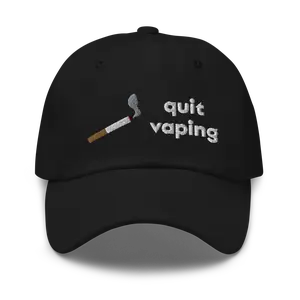 Quit Vaping Dad Hat | Funny Cigarette Hat | Funny Gift Cap