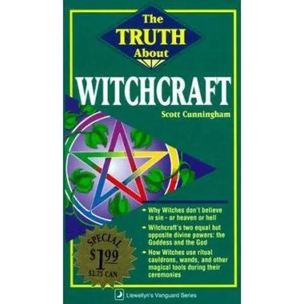 Used Wicca Book - The Truth About Witchcraft by Scott Cunningham, Paperback for Folk Magicians