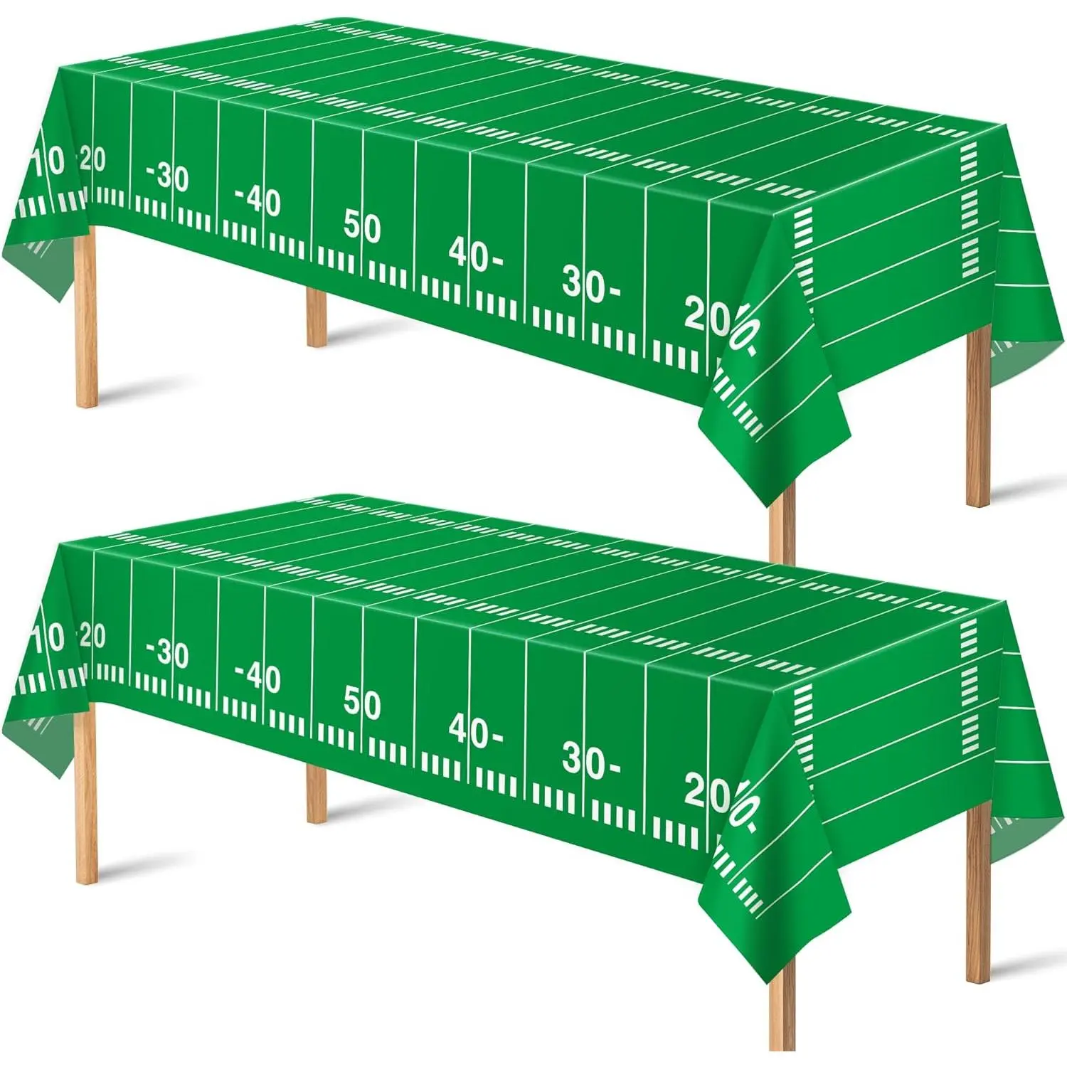Football Party Decorations - Superbowl Party Decorations 2026 - Disposable Tablecloth Plastic Table Covers for Football Game Birthday Superbowl Parties Decor Supplies 54" X 108",2 Pack