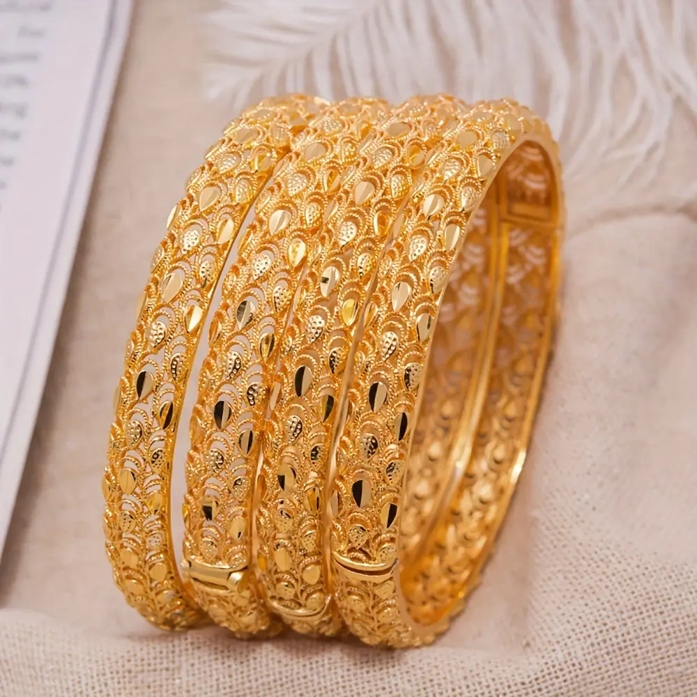 24K Gold-Plated Viral Gold Beaded Closed-loop bracelet for Women Boho Chic OpenCuff Everyday Stackable Jewelry Europe and the United States fashion vintage gold-plated color Perfect Gift ldea Matching Charm Bracelets for Women